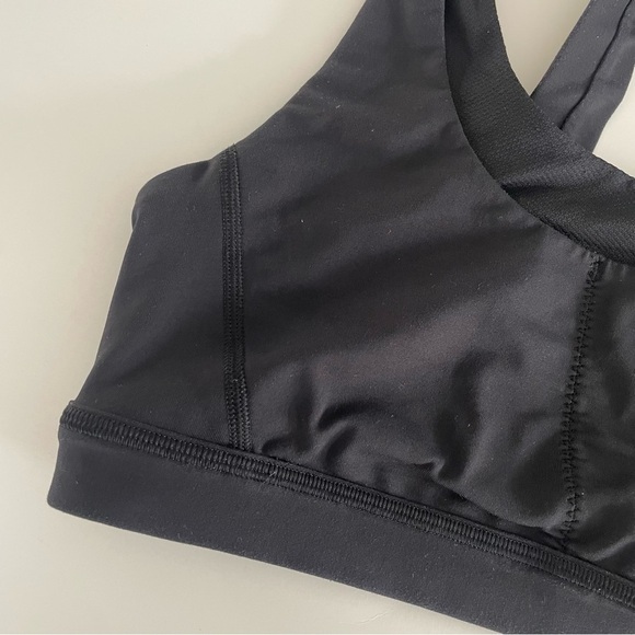 Lululemon Rack Pack Bra Crossback Sports Bra Black Size 8 - Picture 9 of 10